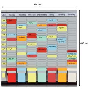 T-Kartentafel OfficePlaner 7 Spalten a 20 Schlitze 47,4x49 cm FRANKEN PV1020 (4016946201513)