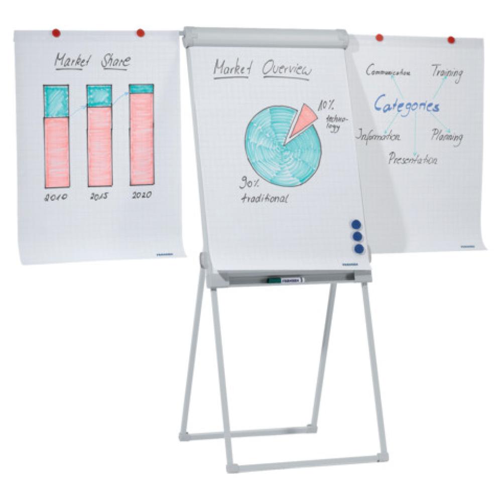 Flipchart PRO Deluxe Standard, 670 x 950 mm, hellgrau FRANKEN FC84 (4016946211437)
