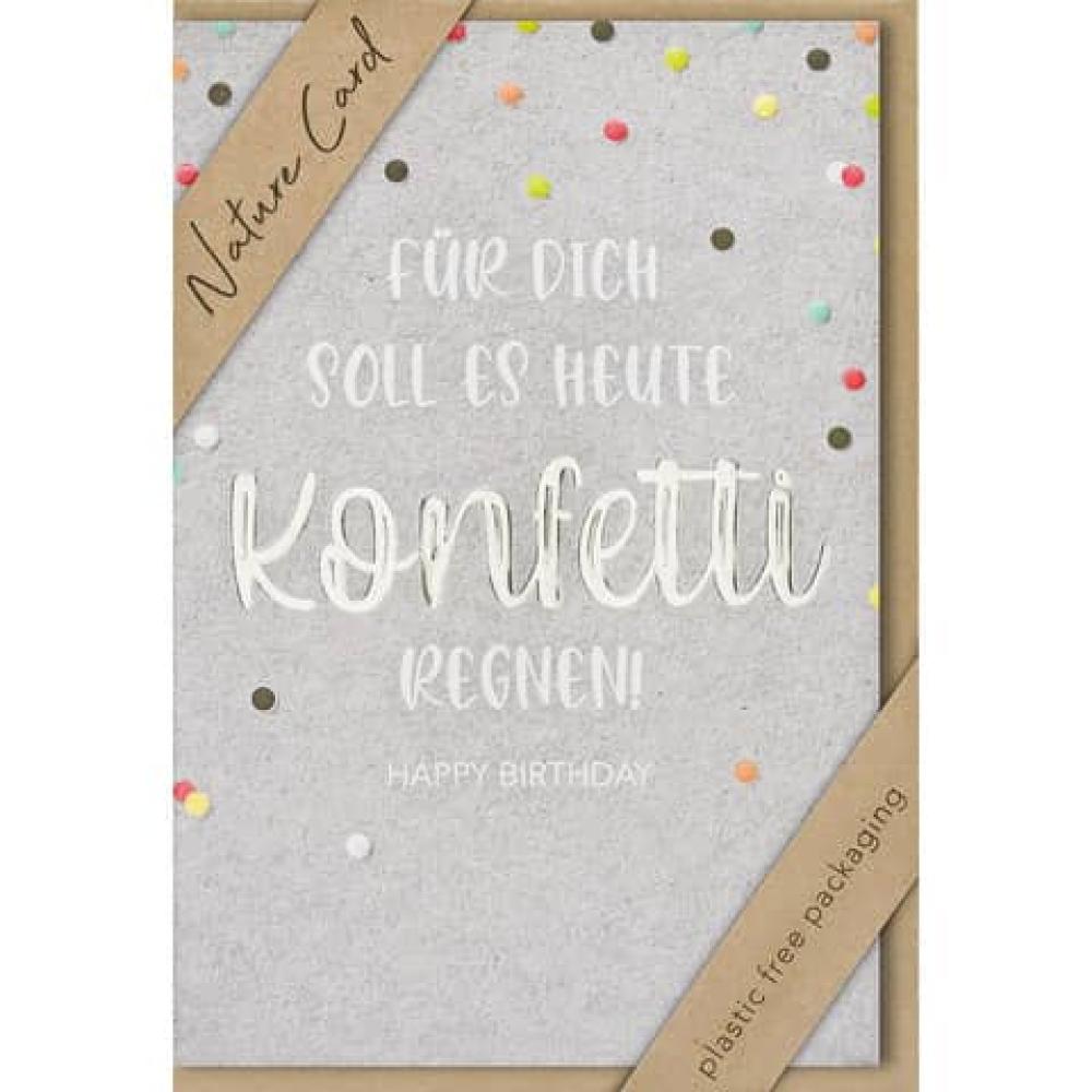 Geburtstagskarte Nature Card inkl. Umschlag BSB 69-3027-2 (4000867730818)