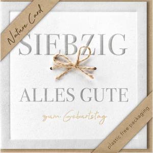 Geburtstagskarte Zahl 70 Nature Card inkl. Umschlag BSB 69-4030-2 (4000867731075)
