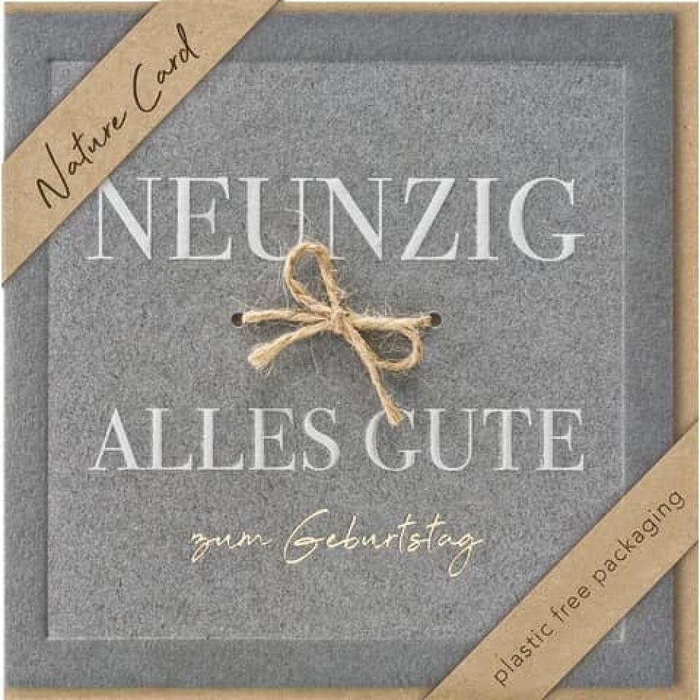 Geburtstagskarte Zahl 90 Nature Card inkl. Umschlag BSB 69-4032-2 (4000867731099)