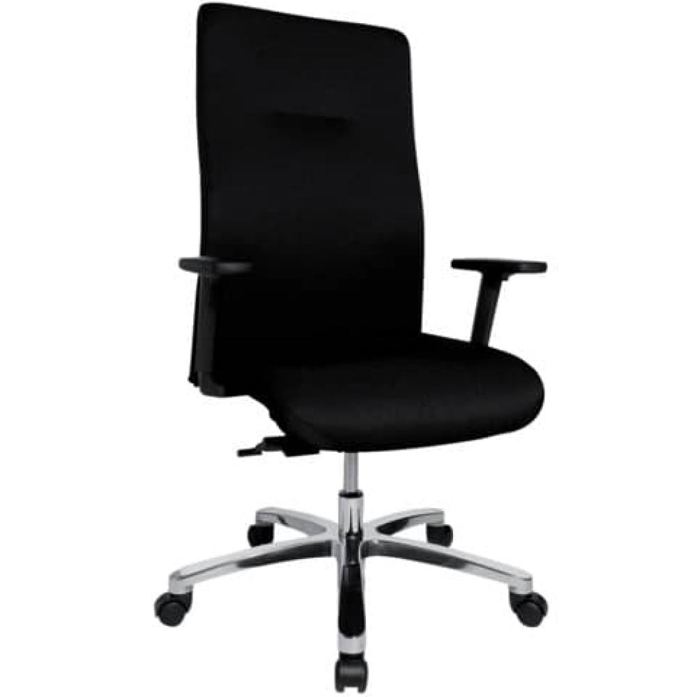 Bürodrehstuhl Big Star 20 schwarz Armlehnen weiche für Hartböden TOPSTAR BT290TW50H (4014296306452)