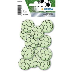 Leuchtsticker Fußball Mini HERMA 15025 (4008705150255)