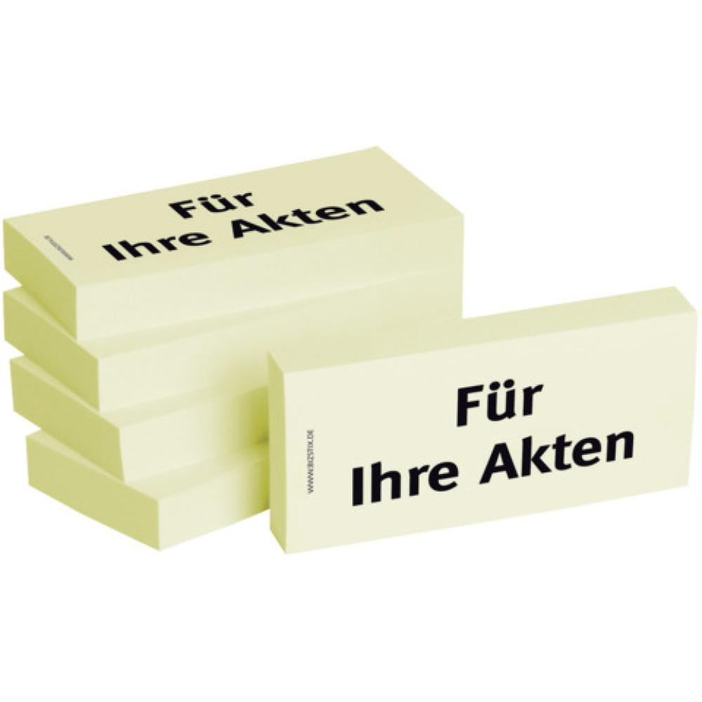 Haftnotizen Für Ihre Akten 75x35 mm 5x 100 Blatt BIZSTIX 1301010107 (4260184863075)