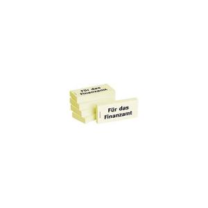 Haftnotizen Für das Finanzamt 75x35 mm 5x 100 Blatt BIZSTIX 1301010119 (4260184863198)