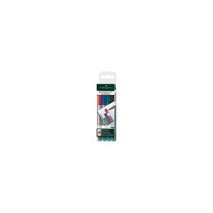 FABER-CASTELL Marker Multimark 1513 F non-permanent 4 Stück