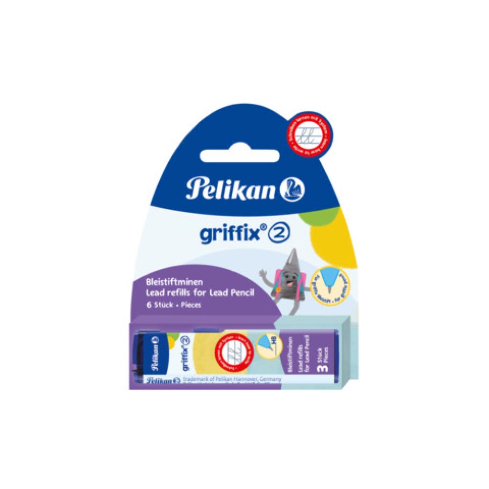 griffix Minen für Bleistift 2 mm HB schwarz Blister 2x3 Minen PELIKAN 100401708 (4012700960498)