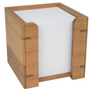 Wedo Zettelbox Bambus Braun Inkl. 900 Notizzettel 61707 (4003801795515)