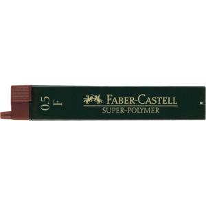 Feinmine SUPER POLYMER 0,5 mm F schwarz 12 Minen FABER CASTELL 120510 (4005401205104)