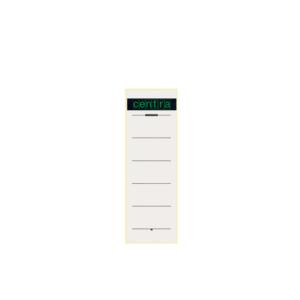 Rückenschild selbstklebend Papier kurz breit 10 Stück weiß CENTRA 521114 (3034151024131)