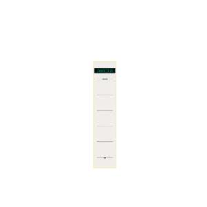 Rückenschild selbstklebend Papier kurz schmal 10 Stück weiß CENTRA 522124 (3034151024162)