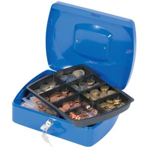Geldkassette 255x200x85 mm blau Q-CONNECT KF02624 (5705831026247)