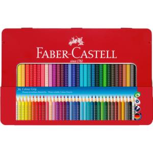 Buntstift Colour GRIP 36 Farben Metalletui FABER CASTELL 112435 (4005401124351)