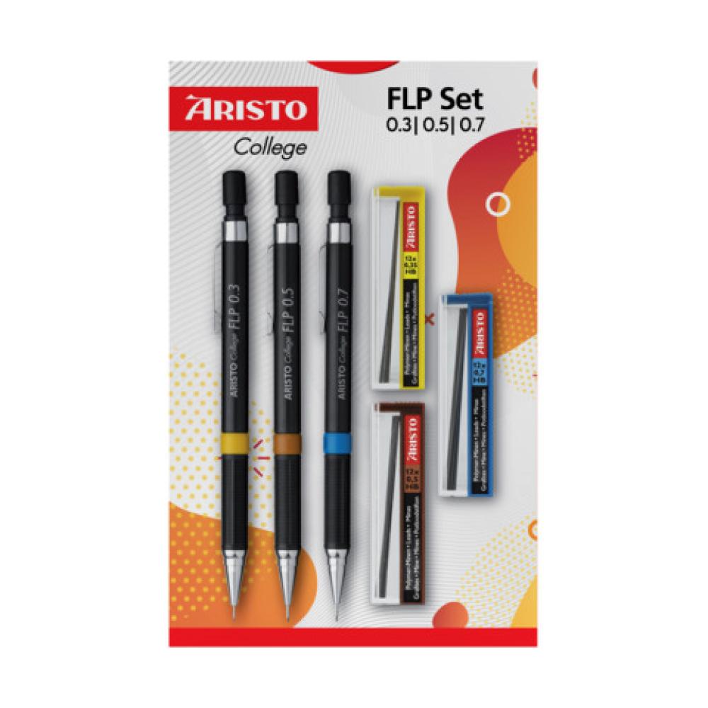 Feinminenstift Set GEOCollege 0,35 0,5 0,7 mm HB schwarz 3er-Set ARISTO AR23559 (9003182235599)