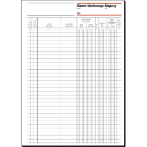 Sigel Waren-/rechnungs-eingangsbuch Formularbuch Wg415 (4004360911132)