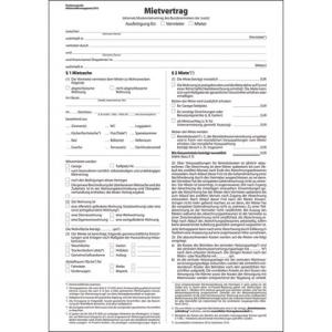 Mietvertrag ehemals Mustermietvertrag A4, 6 seitig SIGEL MV469 (4004360915581)