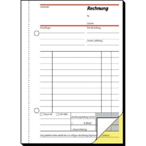 Rechnungen A6, 1. und 2. Blatt bedruckt SD MP 2x40 Blatt SIGEL SD033 (4004360910777)
