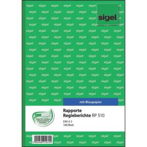 Rapporte Regieberichte A5, MP 100 Blatt SIGEL RP510 (4004360910722)