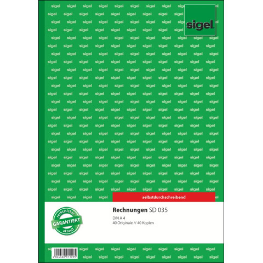Sigel Rechnung Formularbuch Sd035 (4004360911095)