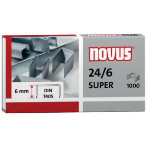 Heftklammern Nr. 24 6 DIN Super Stahldraht verzinkt NOVUS 040-0026 (4009729003688)