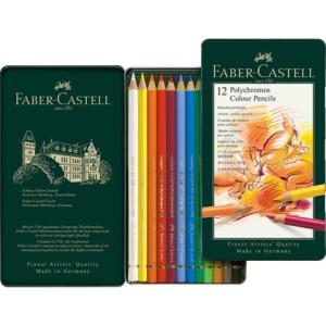 Farbstift Polychromos 12St sortiert Faber-Castell 110012 (4005401100126)