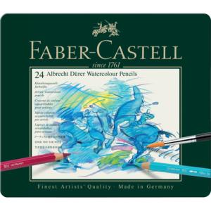 Künstler-Aquarellstift ALBRECHT DÜRER,24 Farben sortiert im Metalletui FABER CASTELL 117524 (4005401175247)