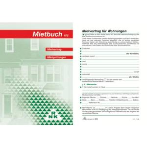Mietbuch Wohnungsmietvertrag 32 Seiten Maße (BxH): 12x17 cm RNK 672 (4002871067201)