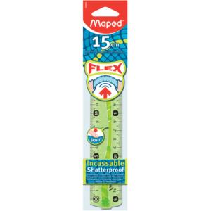 Flachlineal Flex 15 cm aus Kunststoff bruchfest maped M244060 (3154142440600)