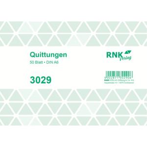 Quittung MwSt. A6 quer 50 Blatt DIN A6 quer RNK 3029 (4002871302906)