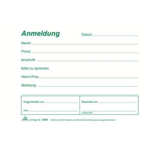 Besucher-Anmeldung Block 50 Blatt DIN A6 quer RNK 3040 (4002871304009)