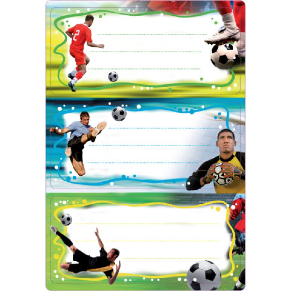 Schuletiketten Fussball beglimmert HERMA 5588 (4008705055888)