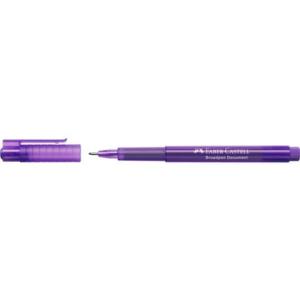 Fineliner BROADPEN 1554 0,8 mm violett (dokumentenecht) FABER CASTELL 155436 (4005401554363)