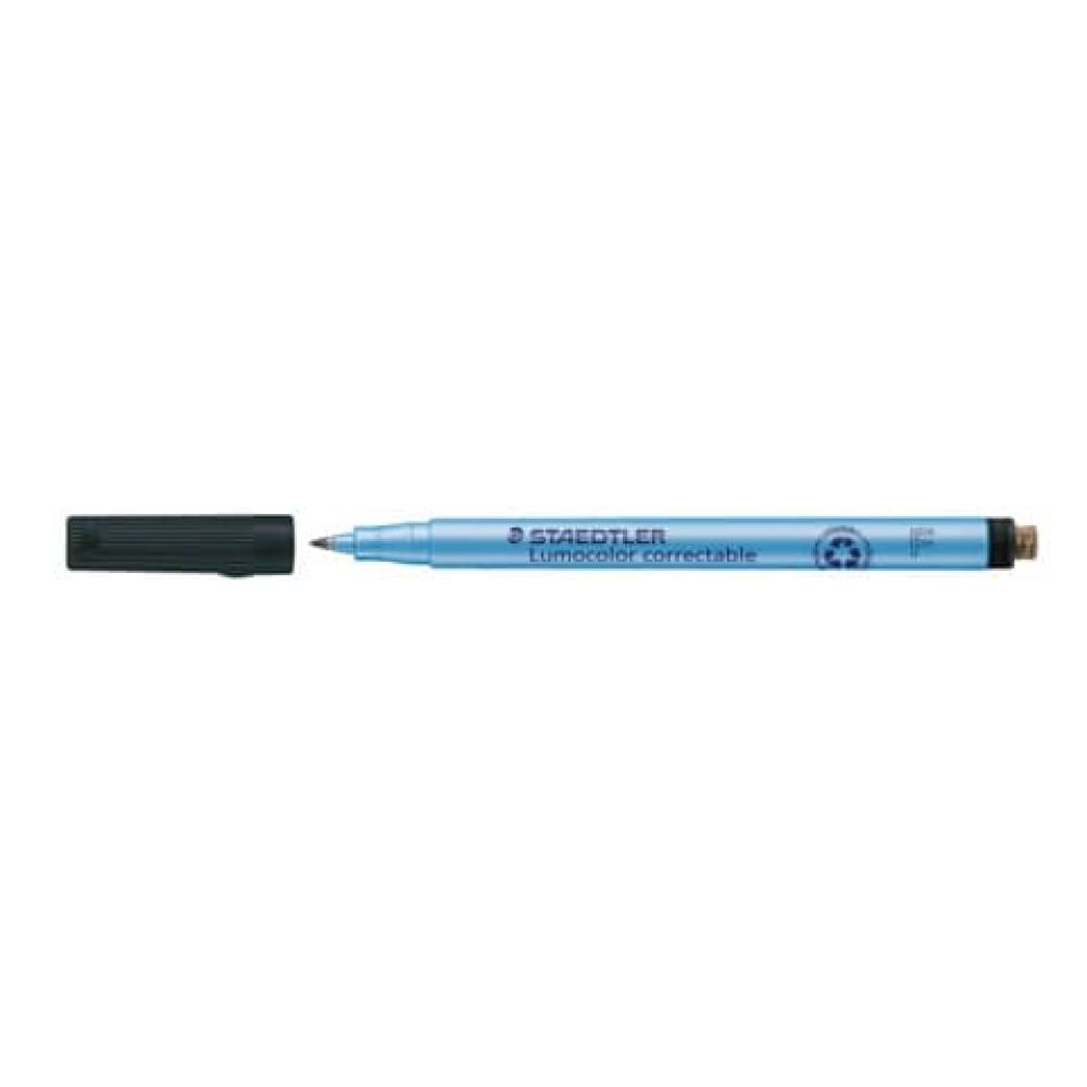 Folienstift Lumocolor correctable schwarz 0,6, F STAEDTLER 305 F-9 (4007817305010)
