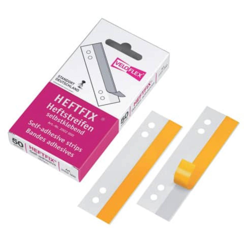 Heftstreifen HEFTFIX selbstklebend PVC 105 mm glasklar 50 Stück Veloflex 2002 000 (4000225200205)