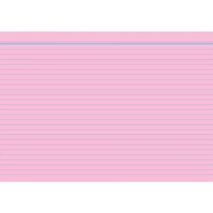 Karteikarten DIN A8, liniert rosa 100 Karten RNK 115083 (4002871150835)