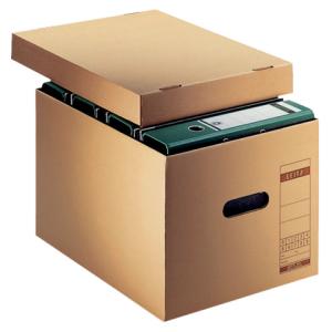 6081 Archiv-Schachtel A4, mit Deckel naturbraun Leitz 6081-00-00 (4002432312375)