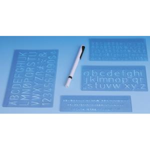 Wedo Buchstabenschablonen-set Blau 7012 (4003801002491)