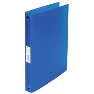 Ringbuch transparent A4, 4-Ring Ring- 25 mm blau-transparent Q-CONNECT KF02905 (5705831029057)