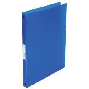 Ringbuch transparent A4, 4-Ring Ring- 16 mm blau-transparent Q-CONNECT KF02918 (5705831029187)