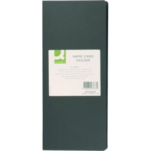 Visitenkartenbuch schwarz für 96 Karten Q-CONNECT KF03663 (5705831036635)