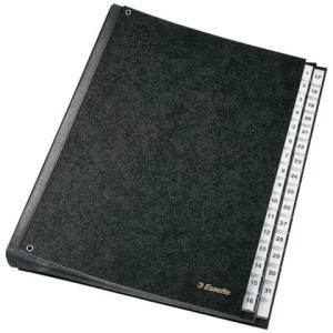 Pultordner 1-31, 31 Fächer Hartpappe schwarz Esselte 1114119 (5411313894234)