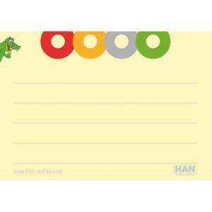 Karteikarten DIN A8 quer 120 g qm für CROCO A8, gelb HAN 9812 (4012473981027)
