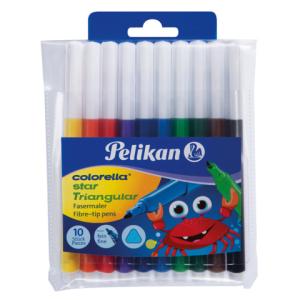 Fasermaler Colorella Star Triangular C303, sortiert Packung mit 10 Stück PELIKAN 300011634 (4012700985668)