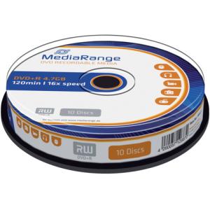 DVD+R 4.7GB 120Min 16-fach Spindel Packung mit 10 Stück MEDIARANGE MR453 (4260057126870)