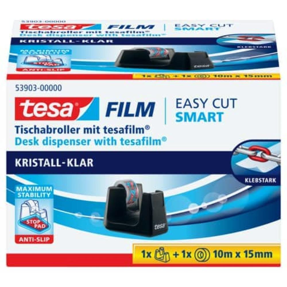 Tischabroller Easy Cut Smart ecoLogo inkl. 1 Rolle Klebefilm kristall-klar TESA 53903-00000-00 (4042448259745)