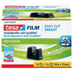 Tischabroller Easy Cut Smart ecoLogo inkl. 1 Rolle Klebefilm Eco & Clear TESA 53904-00000-00 (4042448259752)