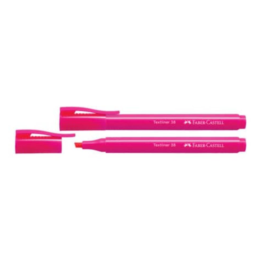 Textmarker 38 Stiftform pink FABER CASTELL 157728 (9556089005845)