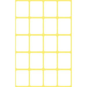 Mini-Organisations-Etiketten 22x18 mm 6 Blatt 120 Etiketten weiß AVERY ZWECKFORM 3043 (4004182030431)