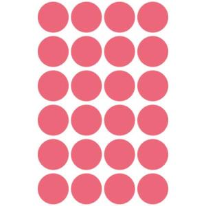 Markierungspunkte  18 mm 4 Blatt 96 Etiketten leuchtrot AVERY ZWECKFORM 3172 (4004182031728)