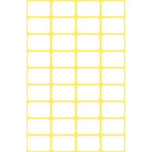 Mini-Organisations-Etiketten 18x12 mm 6 Blatt 216 Etiketten weiß AVERY ZWECKFORM 3042 (4004182030424)